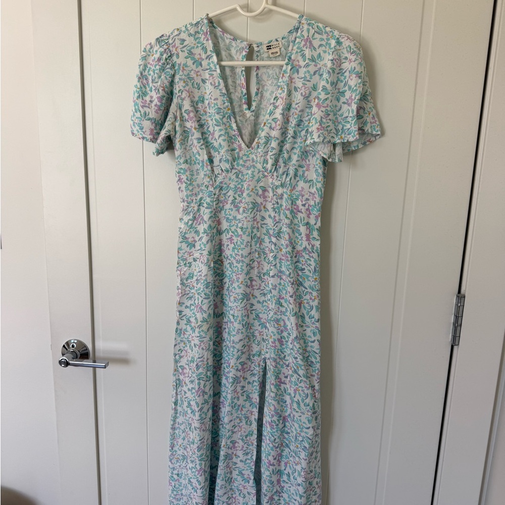 Billabong Mint Green Floral Maxi Dress
